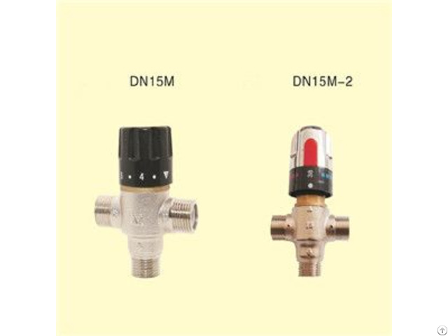 Dn15 All Copper Solar Energy Bath Pipe Thermostatic Mixed Water Valve