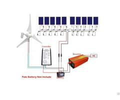 Eco Worthy 1400w 24v Off Grid Wind And Solar Hybrid System