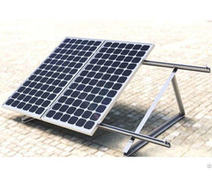 Adjustable Triangle Tripod Fixed Solar Panel Ground Mounting System With Cement Block Foundation