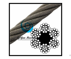 Bright Wire Rope Drill Line Fiber Core 6x21 Linear Foot