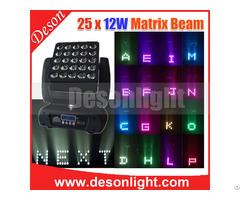 25x15w Rgbw 4in1 Led Moving Head Matrix Beam Lights Lm 2512