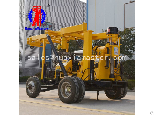 Xyx 3 Wheeled Hydraulic Core Drilling Rig For China