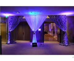 Beautiful Pipe Drape Use For Background Wedding Party Hotel