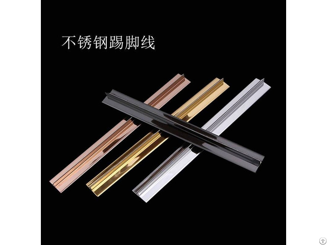 Professional Supplier Restaurant Decorative Metal T Shape 304 Stainless Steel Tile Trim