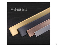 Professional Decorative Metal T Shape 304 Stainless Steel Edging Trim