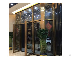 Luxury Hotel Use Stainless Steel Metal Door Design
