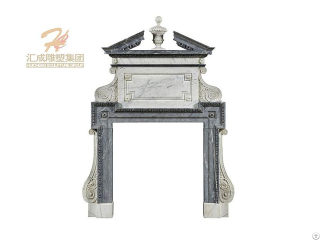 Hand Carved Black Marble Door Frame Surround