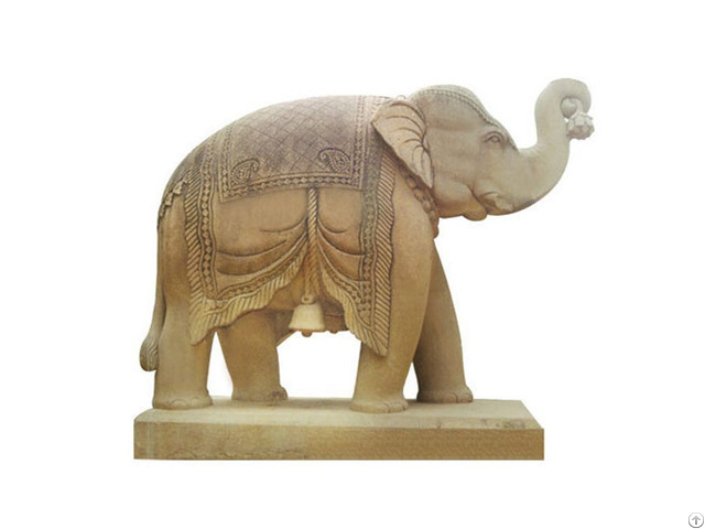 Outdoor Decoration Marble Stone Elephant Sculpture