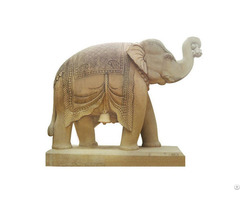 Outdoor Decoration Marble Stone Elephant Sculpture