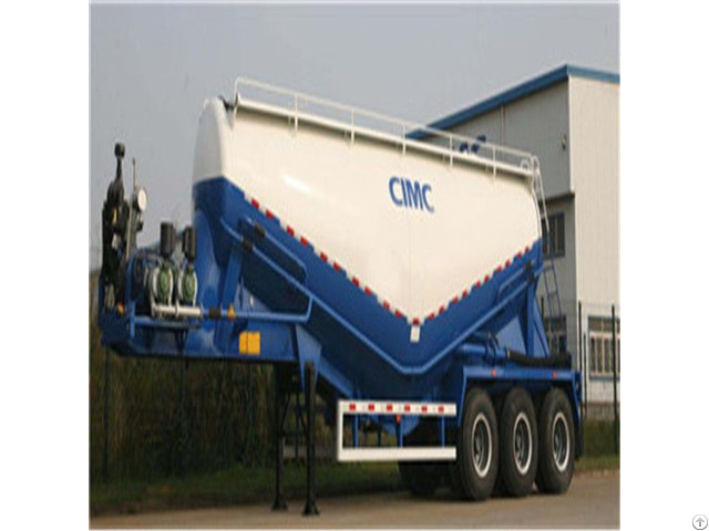 Lightweight 29cbm Dry Bulk Cement Transport Tanker With Tri Axle