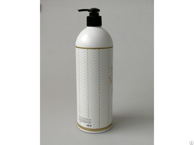 Cosmetic Aluminum Pump Bottle 500 Ml For Oils Packaging