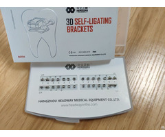 Dental Braces Manufacture Mim Bondable Orthodontic Bracket Self Ligating Roth