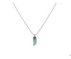 New Style Metal Turquoise Pendant Necklace