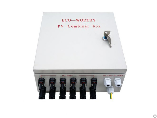 Eco Worthy Solar Combiner Box With Circuit 6 String Pv Enclosure 10a Breakers