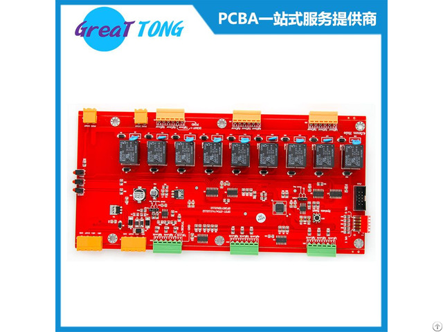 Testing Machine Equipment Multilayer Pcb Prototype Assembly Red Solder Mask Hasl