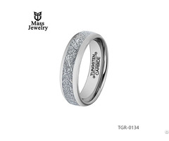 Jewelry Cheap Black 8mm Imitation Meteorolite Tungsten Carbide Wedding Ring For Inlay