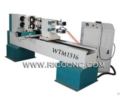 China 2 Axis Cnc Wood Lathe Machine Woodturning Router Wtm1516