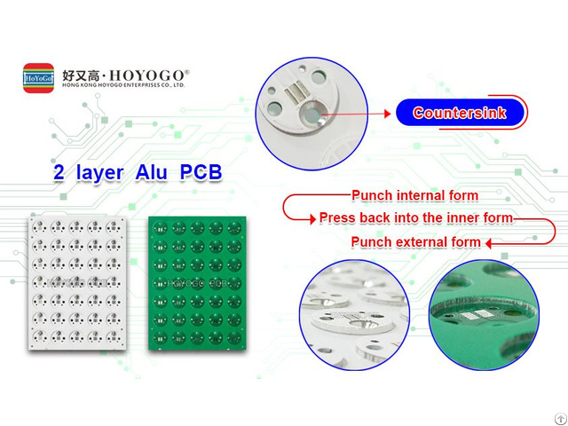 Hoyogo 2 Layer Countersunk Alu Pcb