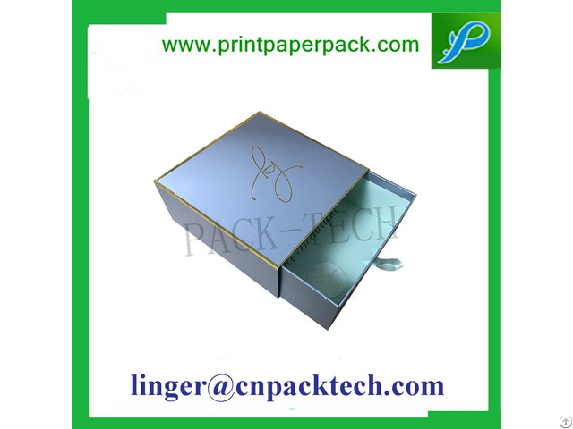 Customized Rigid Single Drawer Cosmetic And Jewelry Gift Box