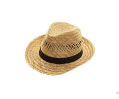 Natural Mat Grass Color Straw Hat