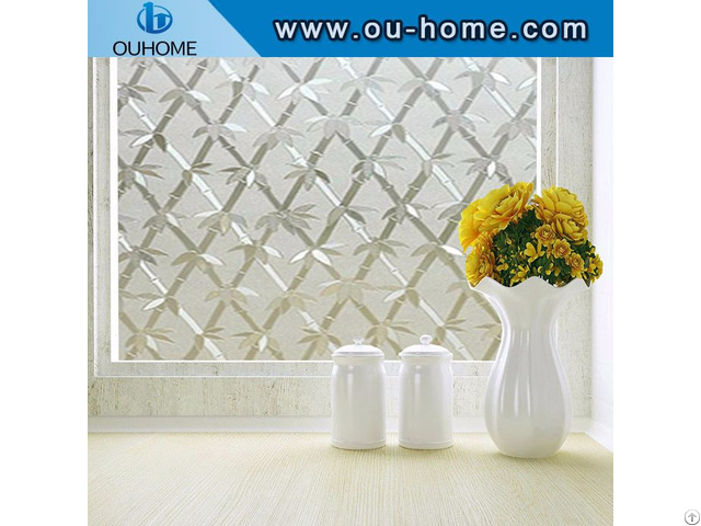 Bt6201 Pvc Bamboo Sparkling Glass Window Film