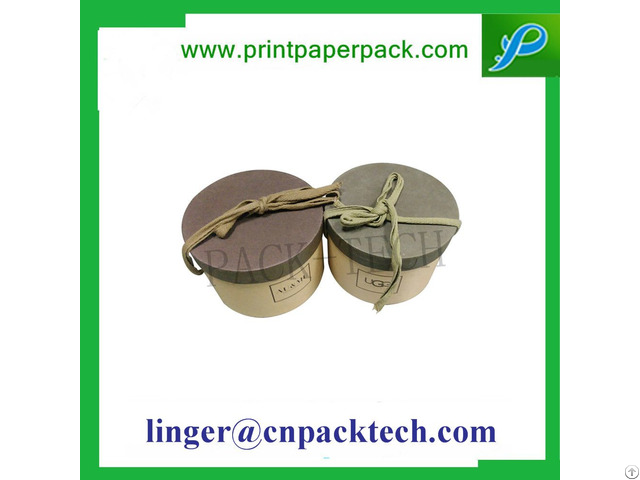 Custom Cylindrical Wine Paper Box Food Packaging