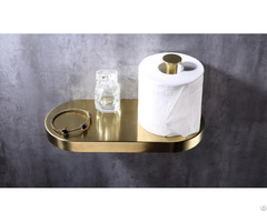 Oem Polished Brass Toilet Paper Holder