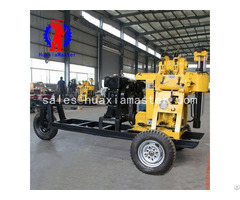 Xyx 130 Wheeled Hydraulic Core Drilling Rig Convenient Relocation Of The Whole Machine