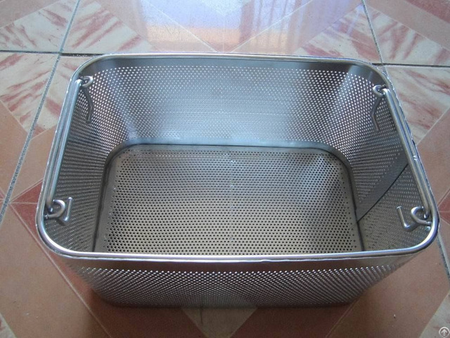 Stainless Steel Perforated Mesh Basket