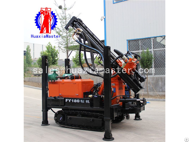 Huaxia Master Sale Fy180 Crawler Pneumatic Water Well Impact Down Hole Drilling Rig Easy To Move