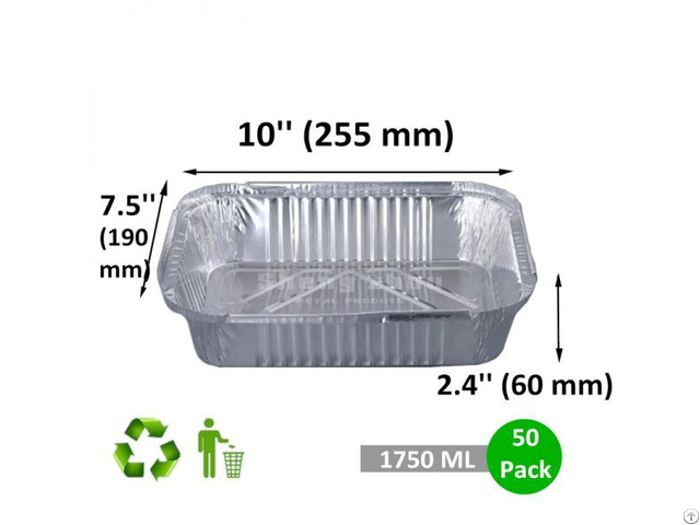 Disposable Aluminum Foil Pans 50 Pack