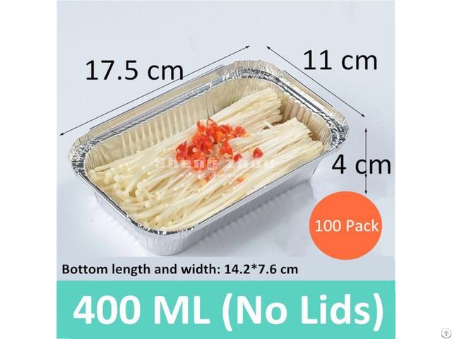 Aluminum Pans Disposable 100 Pack