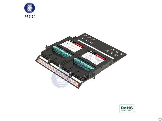 Fiber Optic Patch Panel 1u Odf 19 Inch Rack Mount Optical Enclosure