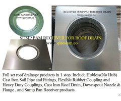 Square Sump Pan Receiver For 15 1 4 Inch Diameter Cast Iron Roof Drain