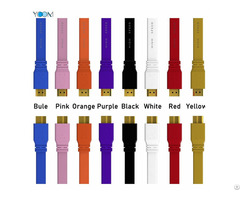 Colorful Hdmi Cable With Flat Shape