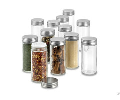Glass Round Shaker Spice Jar