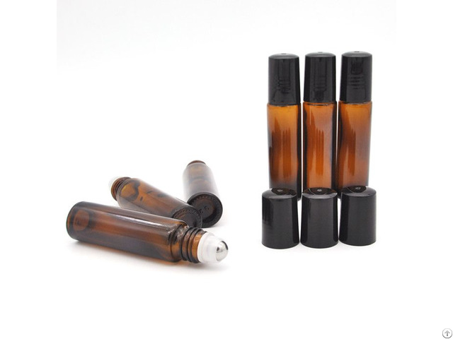 10ml Amber Glass Roll On Bottle