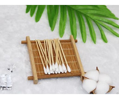 3 Inch Bamboo Medical Body Care Wipe Cotton Tip Swab