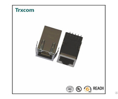 Trj6014b66nl Tab Up 10 100base T Rj45 Connector With Magnetic