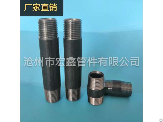 En10241 Black Galvanized Steel Pipe Nipples And Socket