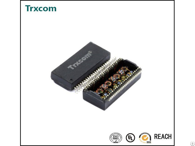 Trxcom Quad Ports 1000base Tx Lan Transformer Trc5027nl