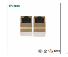 Trjd4093dnl Vertical Rj45 Connector With 10 100 Magnetic
