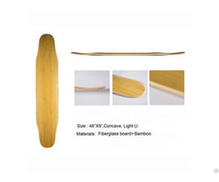 Bamboo Hot Selling High Quality Glassfiber Longboard Deck Dancing Skateboard Wholesale
