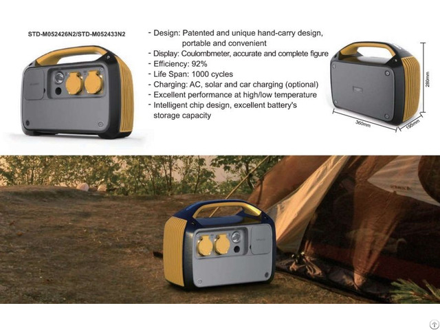 Portable Solar Station Ac And Dc Output--20190704