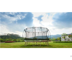 Trampoline With Enclosure Net Basketball