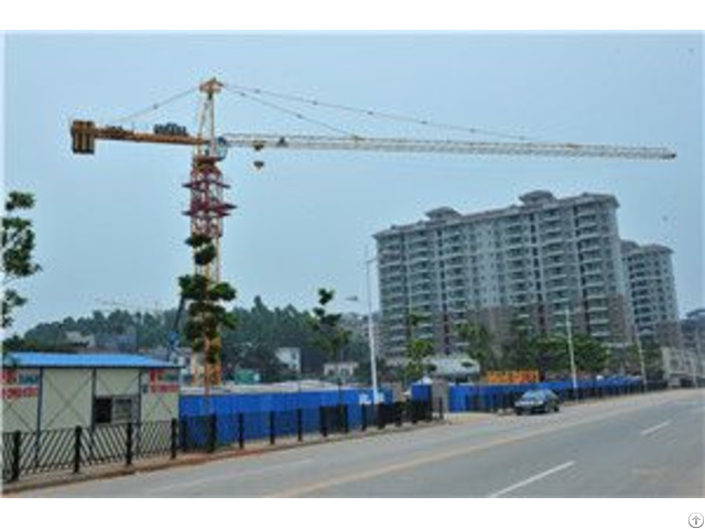 Qtz100 Tc6016b Trustworthy Self Erecting Fixed Hydraulic Construction Building Tower Crane