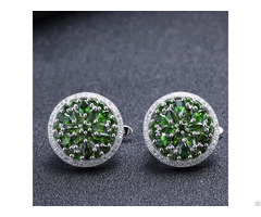 Chrome Diopside Customized Stud Earring