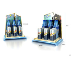 Customized High End Beverage Plastic Countertop Display