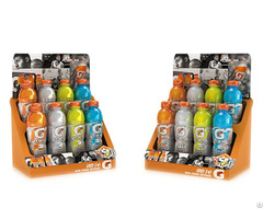 Customized Promotional Durable Bottled Beverage Metal Countertop Display