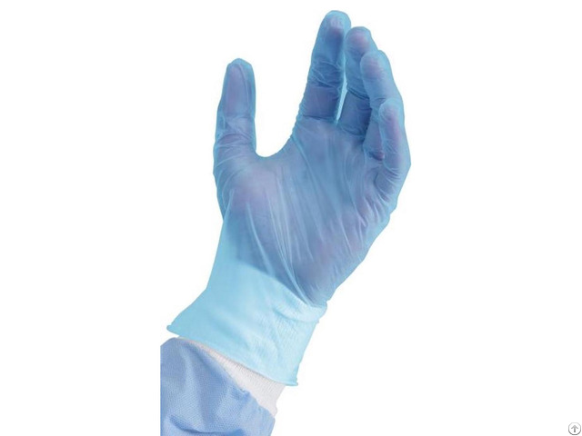 Vinyl Exam Glove Blue Lightly Pre Powdered